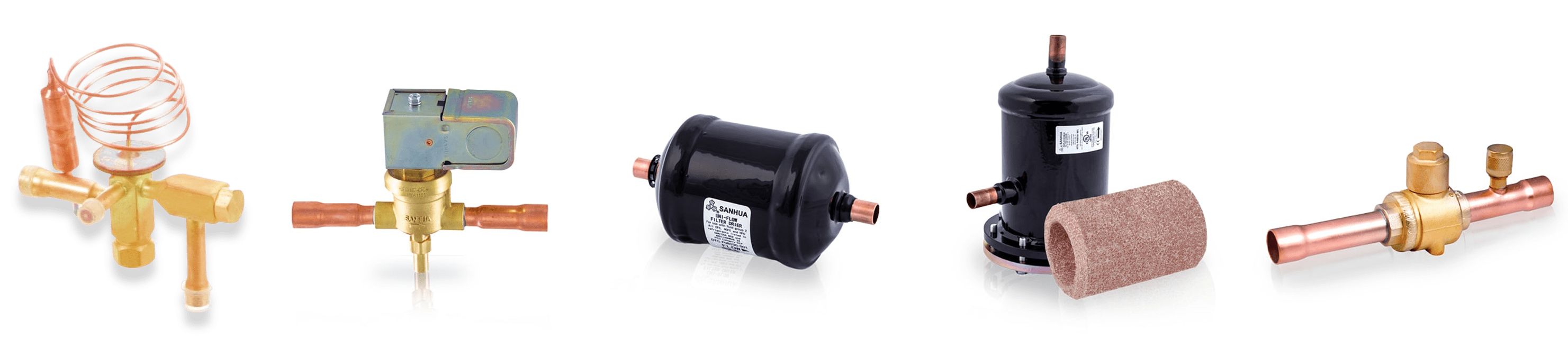 Image of Sanhua Solenoid Valve, Filter Driers and Ball Valve