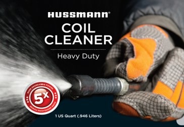 Hussmann Coil Cleaner Label